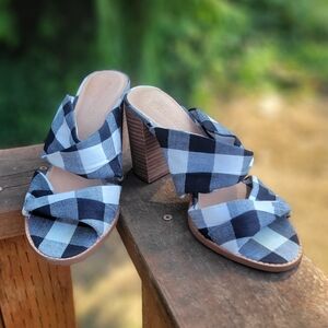 Madewell Alexandria Mule In Gingham Check